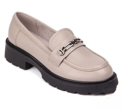 Лоферы ALLSY LT-24NR081 grey Бежевый 41 26см