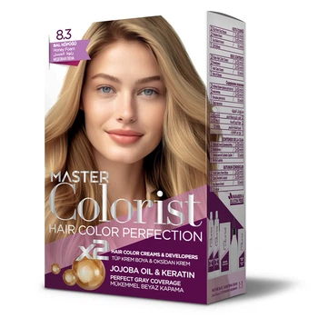 Фарба Master Colorist для волосся 8.3 Медова піна 2x50 мл+2x50 мл+10 мл