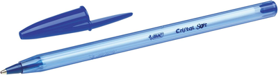 Набір кулькових ручок BIC Cristal Soft Сині 50 шт (3086123355361)