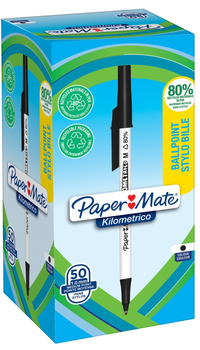 Набір кулькових ручок Paper Mate Kilometrico Чорні 50 шт (3026981877018)