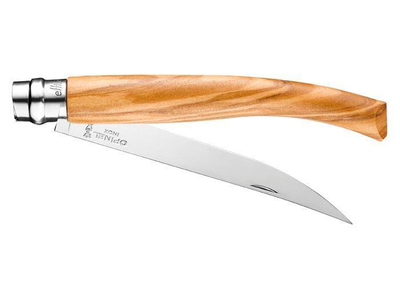 Філейний ніж 120мм, оливкове дерево Opinel Slim Olive Mirror Blade 12 002564