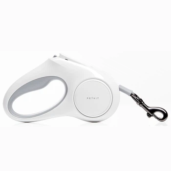 Поводок-рулетка для собак Petkit Go Free Dog Retractable Leash, лента 3 м, белый