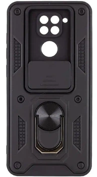 Ударостійкий чохол Camshield Serge Ring для Xiaomi Redmi Note 9 / Redmi 10X (Чорний)
