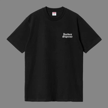 Футболка унисекс с красным псом Supreme размер S черного цвета