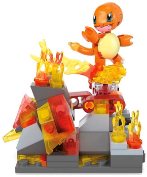 Klocki konstrukcyjne Mattel Mega Pokemon Charmander's Fire-Type Spin 81 elementów (0194735190935)