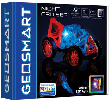 Klocki magnetyczne IUVI Games Geo Smart Night Cruiser 21 elementów (5414301250579)