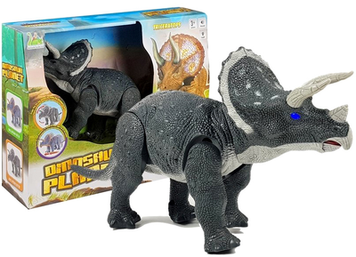 Figurka Leantoys Triceratops Szary 34 cm (5907625580700)