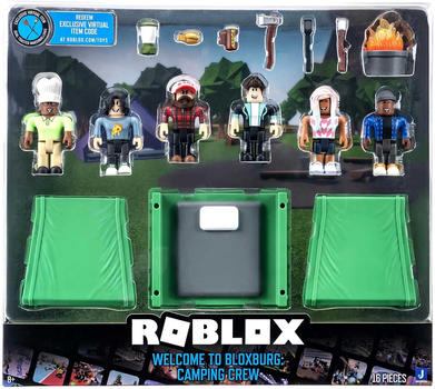 Набір фігурок Jazwares Roblox Welcome To Bloxburg Camping Crew з аксесуарами 6 шт (0191726455592)