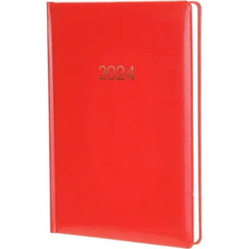 Еженедельник Economix датированный 2024 Spectrum, красный А5 (E21849)