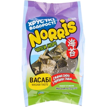Чипсы Norris норы с васаби 25 г (2950003)