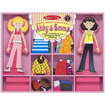 Развивающая игрушка Melissa&Doug Магнитная одевалка средняя Эбби и Эмма (MD14940)