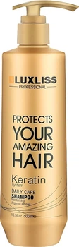 Кератиновий шампунь Luxliss Professional Keratin Shampoo 500 мл (811131035607)