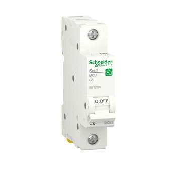 Выключатель автоматический 1-полюсный RESI9 Schneider 6kA R9F12106 C 6А