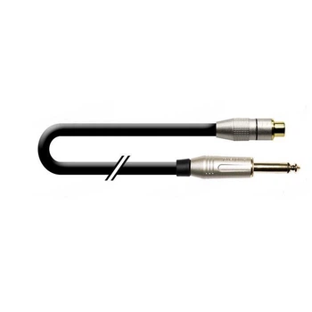 Переходной кабель звук Basic RCA гнездо / Jack 6.3 mono штекер длина 1.0 м ∅5 мм 1T-AIC22-01