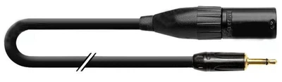 Аудиокабель переходной Jack 3.5 mono штекер / XLR3 штекер (0.5 м.п.) ∅5.0 мм 1T-AIC54-00.5
