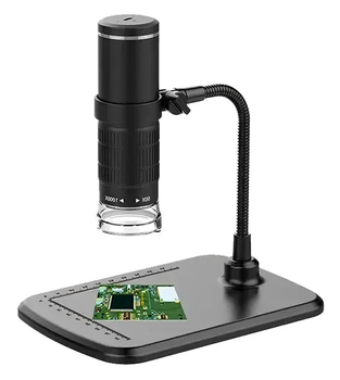 Беспроводной цифровой Wi-Fi HD микроскоп с гибкой подставкой 50X-1000X увеличением для Android iOS (478122-Prob)