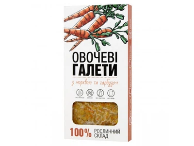 Овочеві галети з морквою та гарбузом заморожені PlantFood 240 г (20108669)