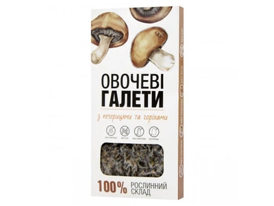 Овочеві галети з печерицями та горіхами заморожені PlantFood 240 г (20108665)