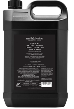 Шампунь-кондиционер Dermal Relief 2-в-1 Smith&Burton успокаивает,восстанавливает, защищает кожу и шерсть 5 л