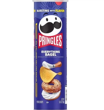 Чипсы Pringles Everything Bagel Potato Crisps Chips 158г