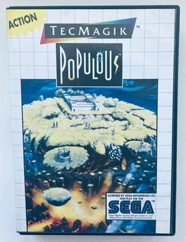Populous, английская версия - картридж для SEGA Master System, Б/У