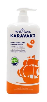 Гель для душу / піна для ванни Papoutsanis Karavaki Календула та Мандарин 750 мл