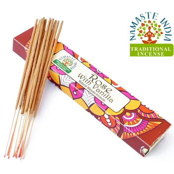 Ароматические палочки Роза с ванилью Namaste India Rose Vanilla
