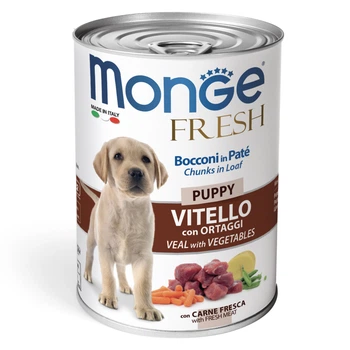 Вологий корм для цуценят Monge Puppy Veal with Vegetables (телятина з овочами) 400 г