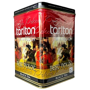 Чорний цейлонський чай Tarlton Pekoe 250 грамів у бляшанці