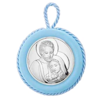 Ікона дитяча Valentі Свята Родина (Ø6,5 см) 10544 1 С