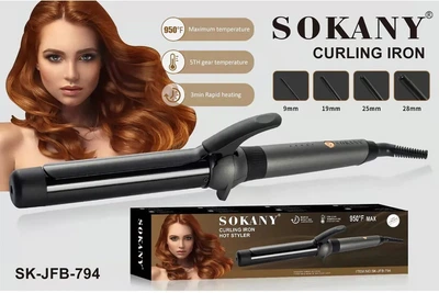 Плойка SOKANY SK-JFB-794 з керамічним покриттям, регулюванням температури та швидким нагріванням (44451-SK-JFB-794_329)