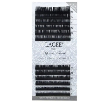 Вії Nagaraku LAGEE black classic 12 ліній Mix D 0.07, 7-15 мм