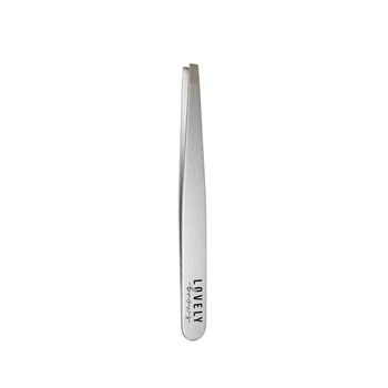 Пінцет для брів Lovely Brows прямий сріблястий (LB-pp)