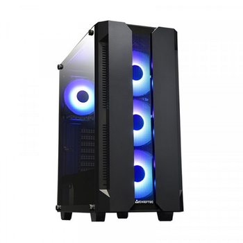 Корпус Chieftec HUNTER GS-01B-OP 4x120mm A-RGB ATX без БЖ Black