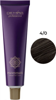 Фарба для волосся Demira Professional Kassia 4/0 темно-каштановий 90 мл