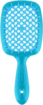 Щетка для волос Janeke Superbrush Small, синий неон