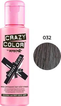 Тинт-краска для волос №32 натуральный черный Crazy Color, 100 мл