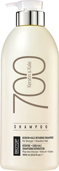 BIOTOP 700 Шампунь для волос Keratin + Kale, 1000 мл