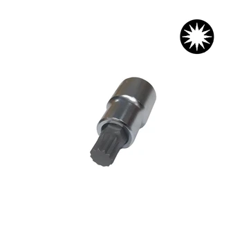 Бита 6-ти гранная Toptul в головке под 1/2" Spline M12