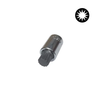 Бита 6-ти гранная Toptul в головке под 1/2" Spline M16