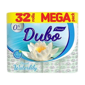 Туалетний папір "Диво Elegant Waterlily ", білий 15г/м, 3 шари, 32 шт