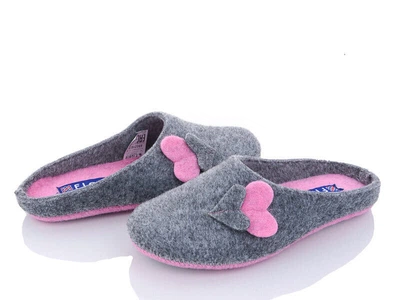 Тапочки комнатные женские FLOCC Лика Серые 41 (690216/2-41)