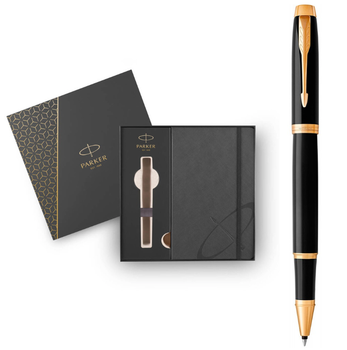 Набор Parker IM Black GT RB (роллер + блокнот Parker)