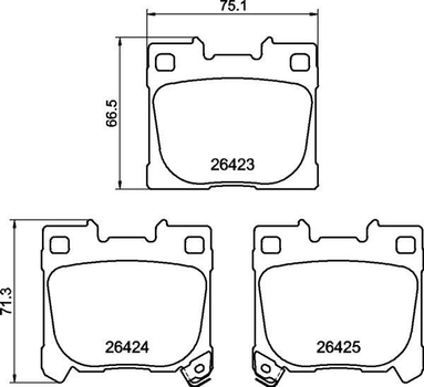 Тормозные колодки дисковые Brembo (P83186)