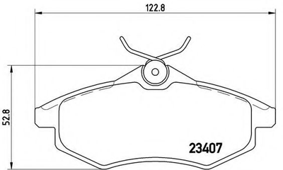 Тормозные колодки дисковые Brembo (P61074)