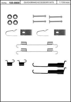 Монтажный комплект колодки Quick Brake (1050800)