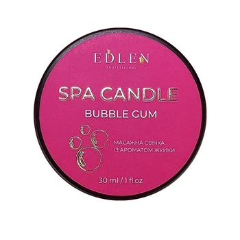 Свеча массажная Edlen Bubble gum, 30 мл