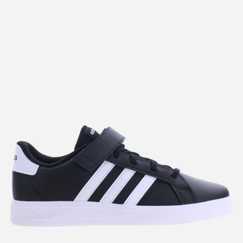 Підліткові кеди для хлопчика adidas Grand Court 2.0 EL GW6513 38 Чорні (4065426239171)