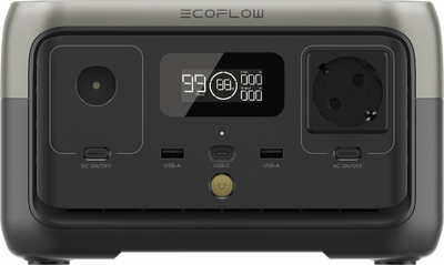 Зарядная станция EcoFlow RIVER 2 / 300 Вт / 256 Вт-ч / EU / Евро