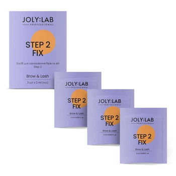 Набір засобів для ламінування брів та вій Step 2 Joly:Lab 3 шт х 2 мл 4823109407695